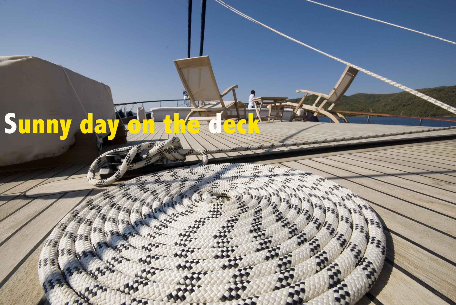 gulet deck on a sunny day