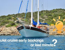 gulets early bookings or last minute