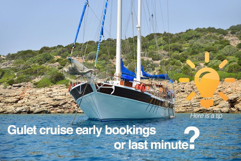 gulets early bookings or last minute