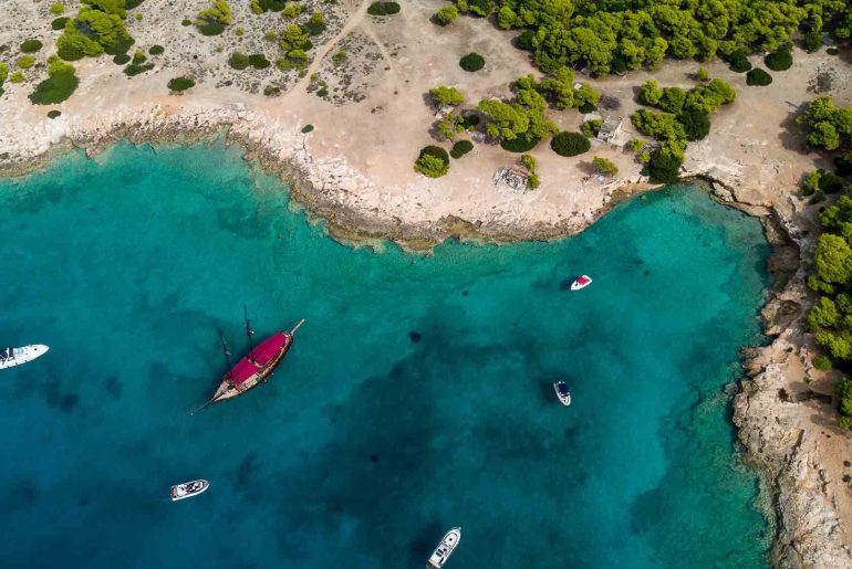 green peninsula Turkey Greece route